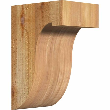 Ekena Millwork Del Monte Rough Sawn Corbel, Western Red Cedar, 6"W x 8"D x 12"H COR06X08X12DEL00RWR